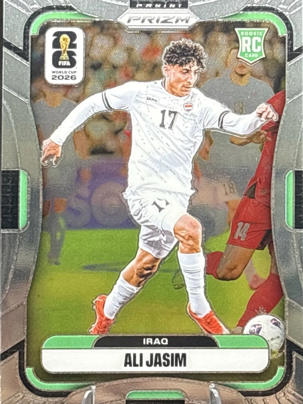 Panini Prizm Ali Jasim Rookie Soccer Card